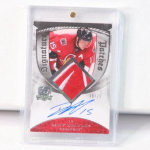 Dany Heatley UD THE CUP Signature Patches Hockey 2008/09 Ottawa Senators BEAUTY!